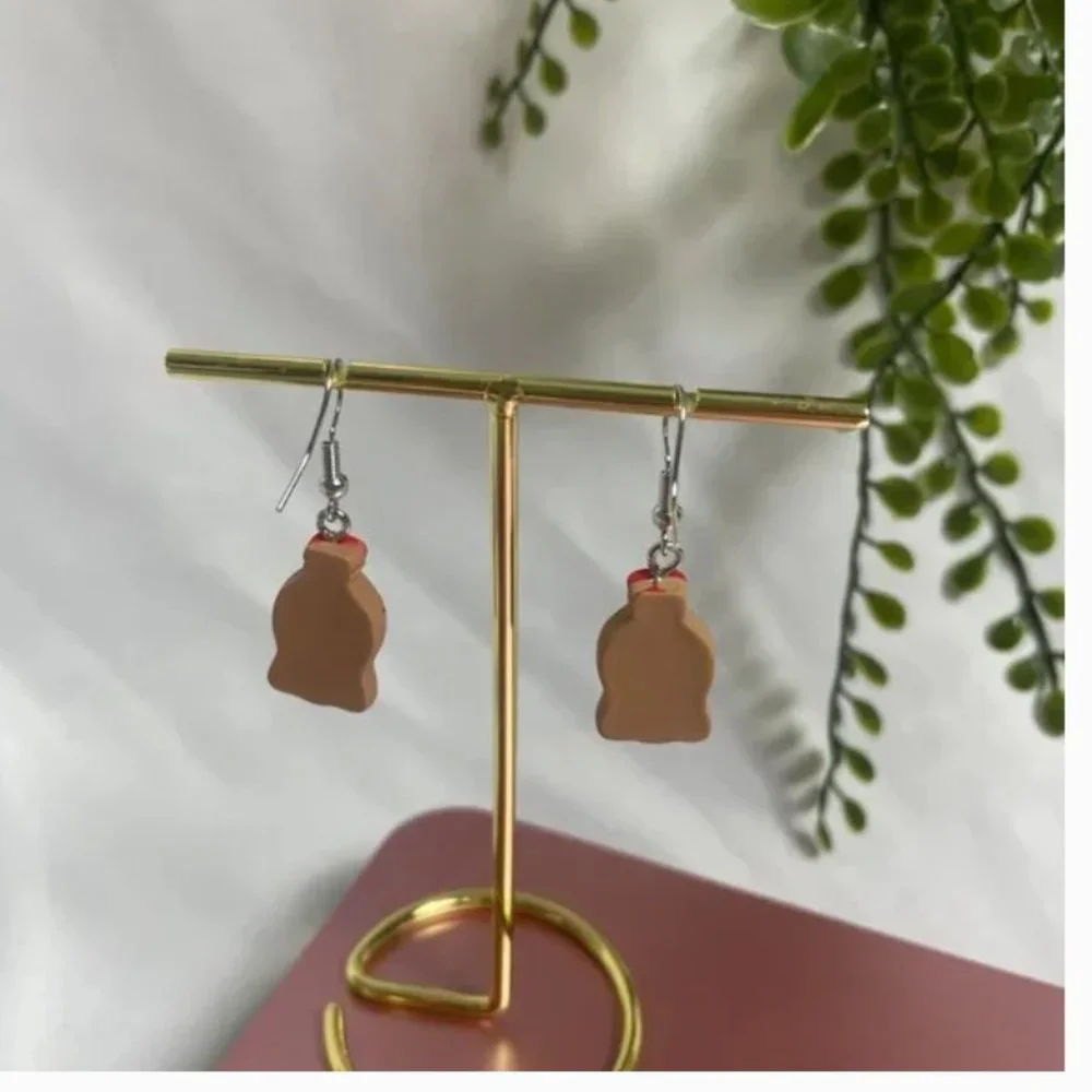 ⭐️❤️ FREE Soda Coke Coca Cola Bottle Drink Graphic Art Artsy Pop Drop Earrings